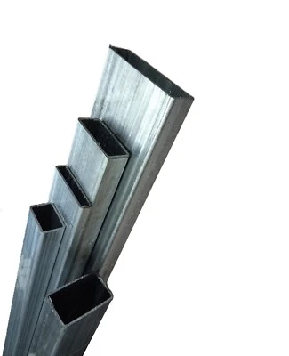 TUBOLARE BARRA TUBO RETTANGOLO SCATOLATO IN FERRO ZINCATO LUNGHE 3 M - Immagine 1 di 4