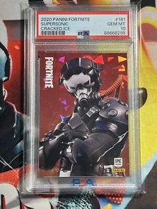 2020 Panini Fortnite Cracked ICE #181 SUPERSONIC PSA 10 GEM - Picture 1 of 3