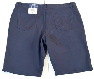 Izod Boys Navy Blue School Shorts Size 13 - Picture 1 of 19