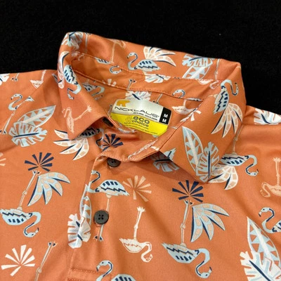 Camisa Polo Jack Nicklaus Para Hombre Naranja Flamenco Manga Corta Golf M Eco Choice Foto 1 de 4
