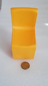 Vintage 1973 Barbie Stadthaus Orange Stuhl Möbel Set Kunststoff - Bild 1 von 3