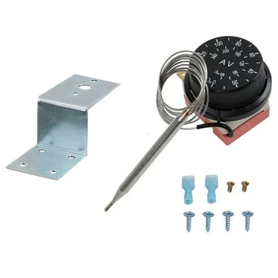 Adjustable Fan Thermostat Switch with Stainless Steel Temperature Probe - Image 1 of 4