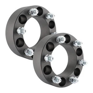2x 2" Thick 6x5.5"(6x139.7mm) 108mm Center Bore Wheel Spacer Adapter 12x1.5 Stud - Picture 1 of 6
