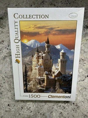 Clementoni 1500 Piece Jigsaw Puzzle Neuschwanstein 23.25” x 33.25” 31925 - Image 1 of 4