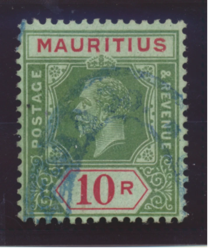 Mauritius Stamp Scott #159, Used, Purple Cancel - Image 1 of 1