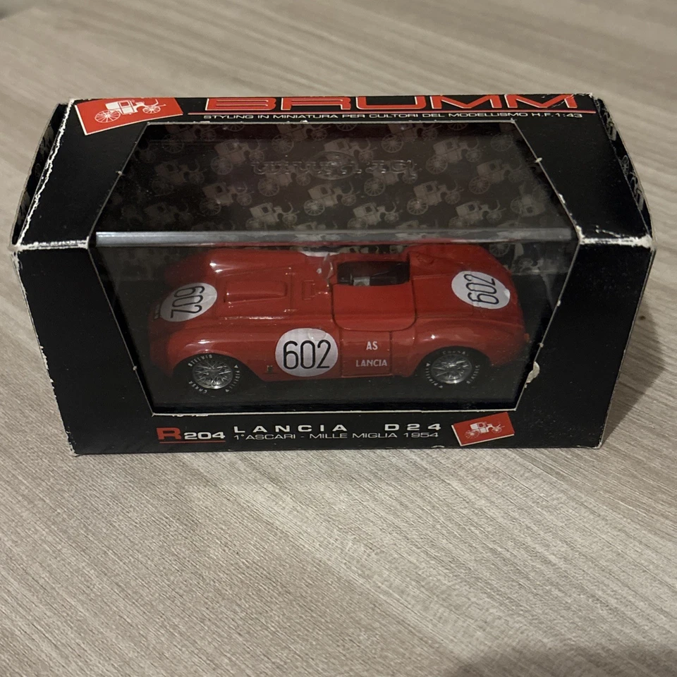 Lancia D24 Winner Mille Miglia 1954 #602 A. Ascari - 1/43 Brumm R204 - Immagine 1 di 4