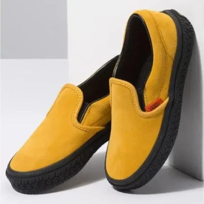 Vans Unisex Kids Classic Slip-On Shoe RB Construction Mango/Black 11.5K NWT - Image 1 of 4