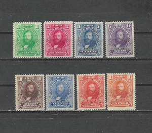 HONDURAS , 1903 , GEN. GUARDIOLA , SET OF 8  STAMPS , PERF , VLH , CV$4.75 - Picture 1 of 1
