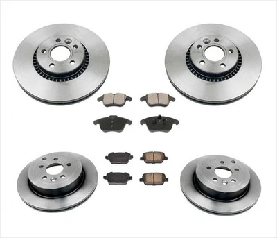 Rotores de freno de disco delanteros y traseros y pastillas de cerámica para Land Rover LR2 2008-2012 Foto 1 de 4