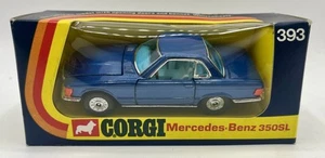MERCEDES-BENZ 300SL bleu métallisé - CORGI 393 - 1973 - Neuf - Imagen 1 de 7