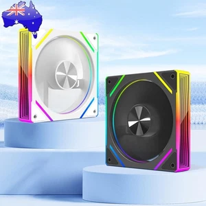 PC Case Fan with 5V 3Pin ARGB Plug 4 Pin PWM Case Fan for Computer Case Cooling - Zdjęcie 1 z 24