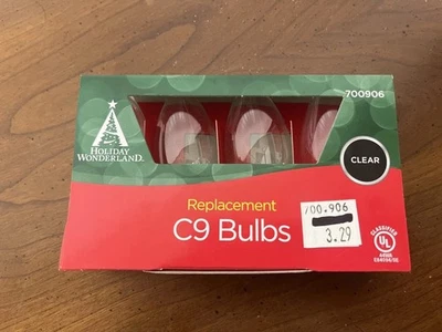 Holiday Wonderland C9 Replacement Bulbs 4-pack Clear - Image 1 of 4