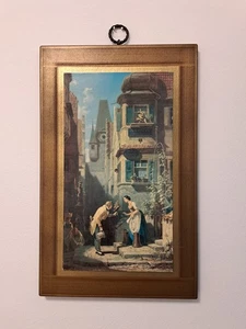 Mural sobre madera - escena romántica - impresión sobre tablero de madera - Imagen 1 de 15