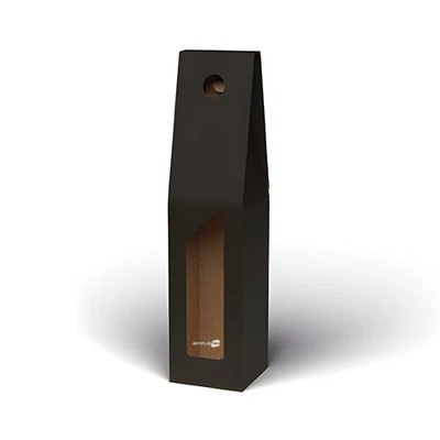 Black Gift Box Packaging For Wine Oil Bottle With Window - Image 1 of 4