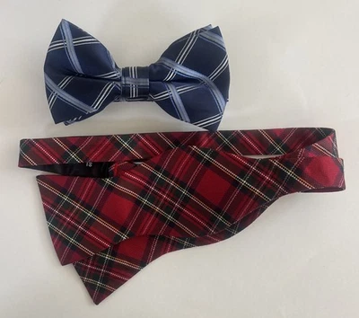 US Polo Assn & Izod Bow Ties Red And Blue - Image 1 of 2