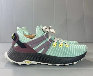 Merrell Embark Lace Shoes Womens 8.5 Green Trail Running Comfort Vibram Walking - Picture 1 of 14