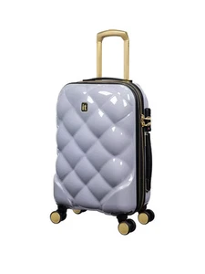 Maleta It Luggage Metalik St Tropez Trois Ampliable Pequeña Rueda 54cm Plateada - Imagen 1 de 6
