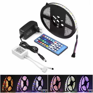 LED Strip Lights 5050 RGBW RGB+White Colour Changing ip67 40Key Remote 12V Power - Picture 1 of 30