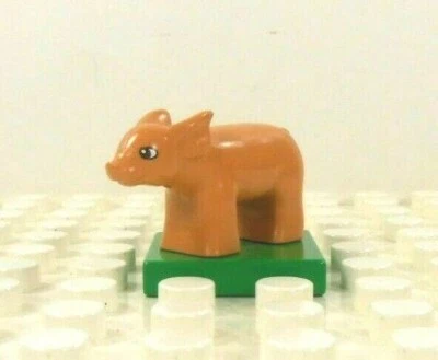 Lego Duplo Figura Lechón en soporte de colección Foto 1 de 2