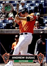 2018 Norfolk Tides Choice #12 Andrew Susac Roseville California CA Baseball Card