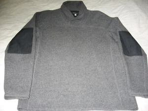 Ibex Hunter's Point Men's Wool Pullover Sweater Medium Elbow Patches USA - Picture 1 of 6