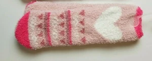 Old Navy girls cozy socks pink Love  - Picture 1 of 4