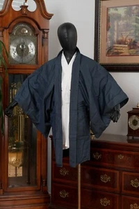 DEAR VANILLA JAPANESE HAORI JACKET MEN'S KIMONO AUTHENTIC JAPAN GENUINE VINTAGE - Picture 1 of 8