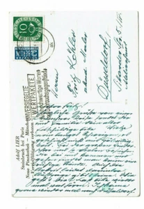 Josef Vietze (1902-1988) pintor autógrafo 1952 postal Fritz Köhler Düsseldorf - Imagen 1 de 3