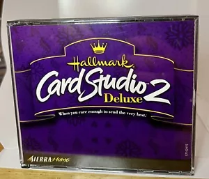 Hallmark Card Studio 2 Deluxe Fast Easy Fun Photo Software CD By Sierra Home - Picture 1 of 2