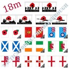 18m Military Bunting Flag British Army RAF Navy ST George Ireland Scotland Wales
