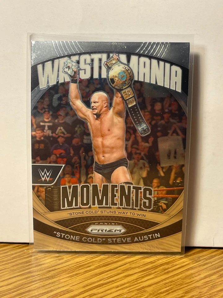 Stone Cold" Steve Austin 2024 Prizm WWE - WrestleMania Moments #10 - - Image 1 of 2