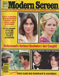 US Magazine: - Modern Screen June 1977 - "Classic 70's Hollywood" Angel Cover - Picture 1 of 3