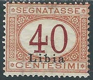 1915 LIBIA SEGNATASSE 40 CENT MH * - RF26-8 - Picture 1 of 1