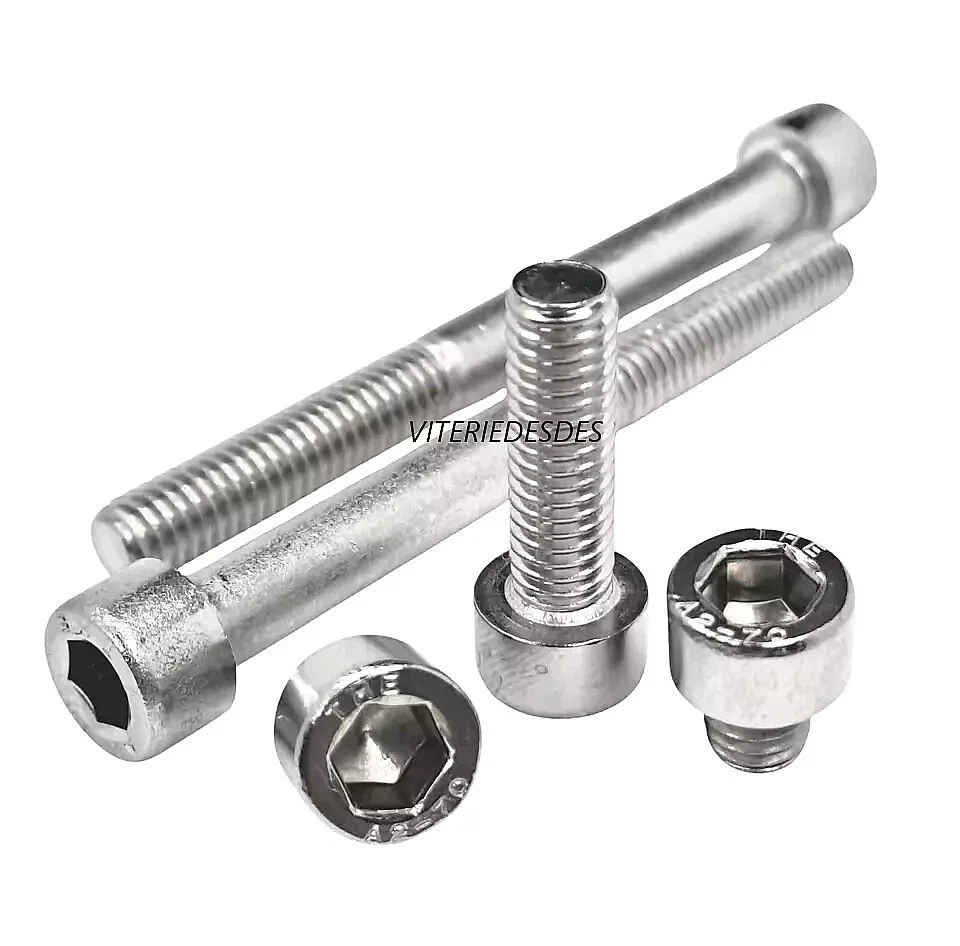 VITI M5 IN ACCIAIO INOX TESTA A BRUGOLA TONDA CAVA ESAGONALE TCEI UNI 5931 - 912 - Immagine 1 di 4