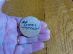 Vintage Norstar Bank Wooden Token 1980's Performance People Employee Program - Picture 1 of 4