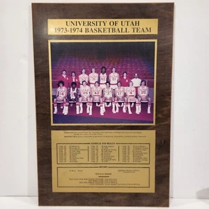 The University of Utah Utes Basketball 1973-1974 NIT Championship Game Plaque - Picture 1 of 4