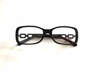 Prada Eyeglasses VPR 13M Black 1AB-1O1 Size 51mm Optical Frame - Image 1 of 4