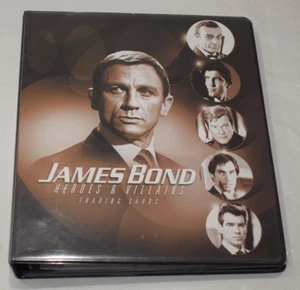 James Bond Heroes & Villains 2010 MINI MASTER SET Over 100 Cards + Binder + AUTO - Picture 1 of 19