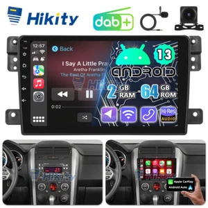 DAB+ CarPlay 64GB Android13 Autoradio GPS Navi Für Suzuki Grand Vitara 2005-2015 - Bild 1 von 16