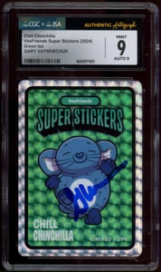 GARY VEE 2024 Veefriends Chill Chinchilla Super Stickers SIGNED /399 CGC 9 - Picture 1 of 2