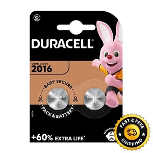 Duracell 2016 Battery Coin CR2016 DL2016 BR2016 3v Lithium Cell Button Batteries - Picture 1 of 24