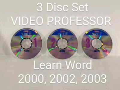 VIDEO PROFESSOR Learn Word 3-CD Lessons Set - 2004 - Image 1 of 4