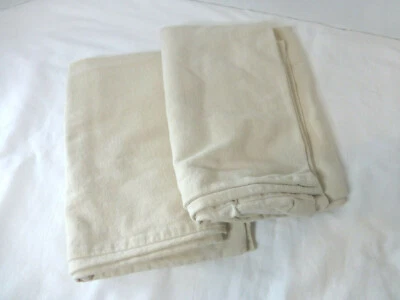 Lote de 2 fundas de almohada The Company Store franela estándar bronceada Portugal Foto 1 de 4