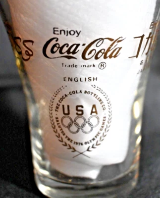 Copos de Coca-Cola 12 onças, Olimpíadas de 1976, letras de ouro 22K - Conjunto de 3 - Raro - Imagem 1 de 4