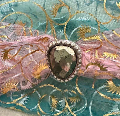 Silpada R2936 "Fantasía Pirita" ~ Anillo de Plata de Ley Martillada ~ Talla 9 ~ En muy buen estado Foto 1 de 4