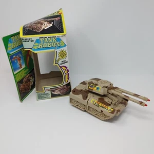 Vintage 80s Interchangeable Transform 9" Tank Robot Boham with Box - Tested - Picture 1 of 17