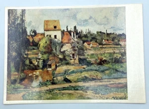 Paul Cezanne Il Mulino di Pontoise, Cartolina d'epoca d'arte - Foto 1 di 3
