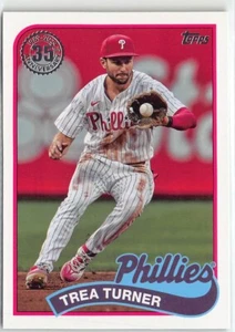 2024 Topps Series 1 - 1989 Topps Baseball Trea Turner #89B-56 - Picture 1 of 2