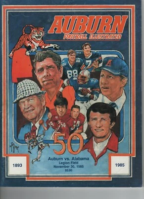 1985 Iron Bowl Game Program - 50th Historic Meeting of Alabama and Auburn - Image 1 of 4