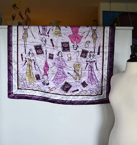 21 BONAPARTE Chal envolvente violeta sedoso para mujer 36" x 36" - Imagen 1 de 2